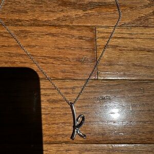 Tiffany & co K necklace